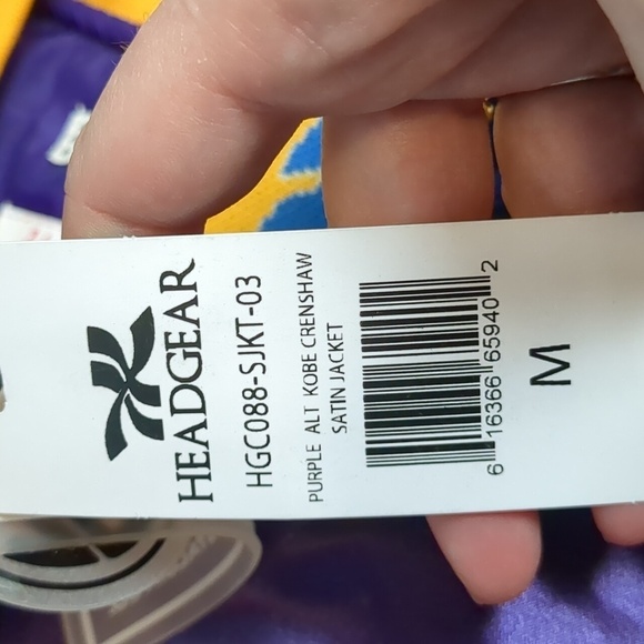 HEADGEAR classics purple alt Kobe Crenshaw satin jacket size medium - Picture 6 of 9